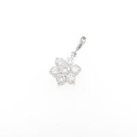 PT フラワー ダイヤモンドペンダント