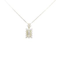 K18YG ダイヤモンドネックレス 0．513ct・VLY・VS2・ファンシーカット