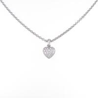 カルティエ ハート ダイヤモンドネックレス