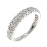 PT パヴェ ハーフエタニティ ダイヤモンドリング