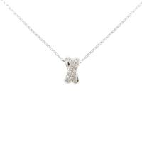 K18WG ダイヤモンドネックレス