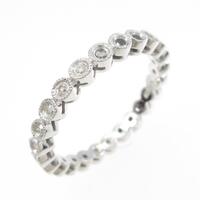 18KWG フルエタニティ ダイヤモンドリング