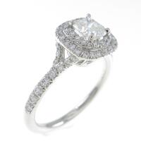 ティファニー ソレスト リング 0．42ct・H・VVS1・クッションカット