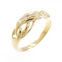 K18YG ダイヤモンドリング