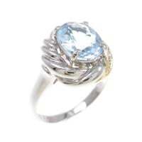 PT／K18YG アクアマリンリング