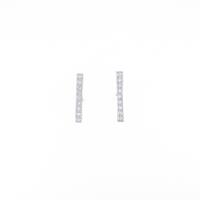 K18WG ダイヤモンドピアス