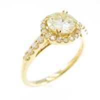 【リメイク】K18YG ダイヤモンドリング 0．784ct VLY SI2 VG
