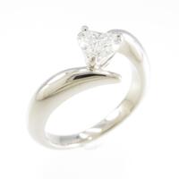 プラチナダイヤモンドリング 0．350ct D SI2 ハートシェイプ