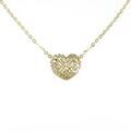 K18YG／K18WG ハート ネックレス