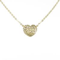 K18YG／K18WG ハート ネックレス