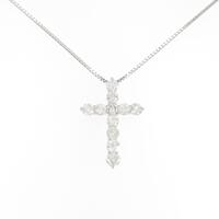 PT クロス ダイヤモンドネックレス