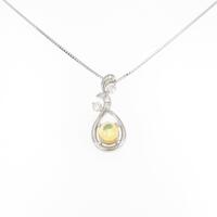 K18WG オパールネックレス