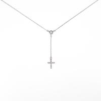 PT クロス ダイヤモンドネックレス