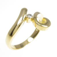 K18YG ダイヤモンドリング