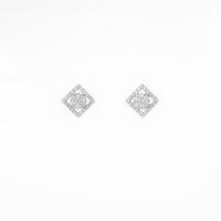 K14WG ダイヤモンドピアス