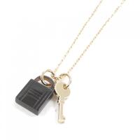 【未使用品】エルメス アミュレットパドロック PM 057027FD ネックレス