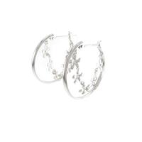 K14WG フラワー ピアス