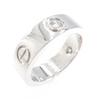 カルティエ ラブリング ハーフダイヤ リング