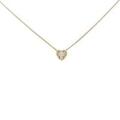 K18YG ハート ダイヤモンドネックレス