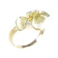 750YG フラワー ダイヤモンドリング