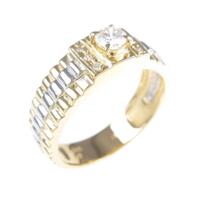 K18YG／PT ダイヤモンドリング