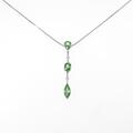 PT グリーンガーネットネックレス