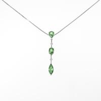PT グリーンガーネットネックレス