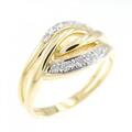 18KT/18KTWG ダイヤモンド リング 0.19CT