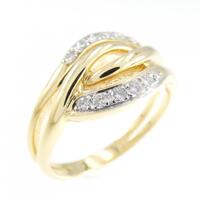 18KT/18KTWG ダイヤモンド リング 0.19CT