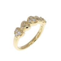 750YG ハート ダイヤモンド リング 0.22CT