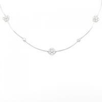K14WG ダイヤモンド ネックレス 0.50CT