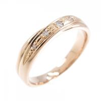 K18PG ダイヤモンド リング