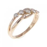 K18PG ダイヤモンド リング 0.27CT