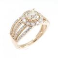 K18PG ダイヤモンド リング 0.752CT