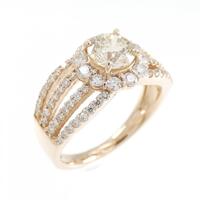 K18PG ダイヤモンド リング 0.752CT