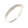 K18PG ハーフエタニティ ダイヤモンド リング 0.30CT