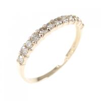 K18PG ハーフエタニティ ダイヤモンド リング 0.30CT
