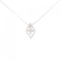 K18WG ダイヤモンド ネックレス 0.20CT