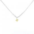 K18WG ダイヤモンド ネックレス 0.272CT FIY VVS2 クッションカット