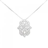 K18WG ダイヤモンド ネックレス 1.00CT