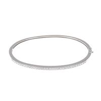 K18WG ダイヤモンド バングル 0.54CT