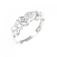 K18WG ダイヤモンド ピンキーリング 0.20CT