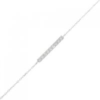 K18WG ダイヤモンド ブレスレット 0.20CT