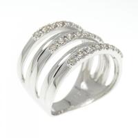 K18WG ダイヤモンド リング 0.30CT