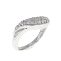 K18WG ダイヤモンド リング 0.42CT