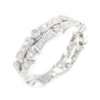 K18WG ダイヤモンド リング 0.77CT