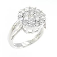 K18WG ダイヤモンド リング 1.00CT