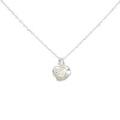 K18WG ハート ダイヤモンド ネックレス 0.15CT