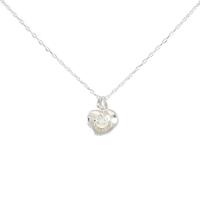 K18WG ハート ダイヤモンド ネックレス 0.15CT