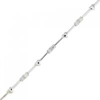 K18WG ハート ダイヤモンド ブレスレット 0.20CT